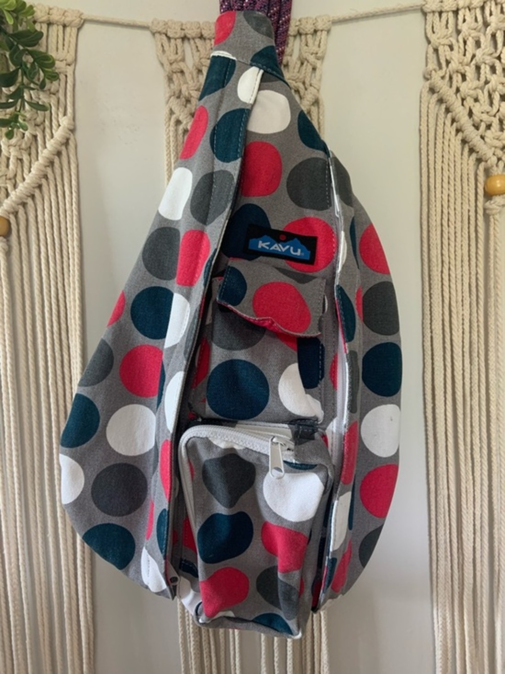 KAVU‎ Got Dots Rope Sling Crossbody Bag
